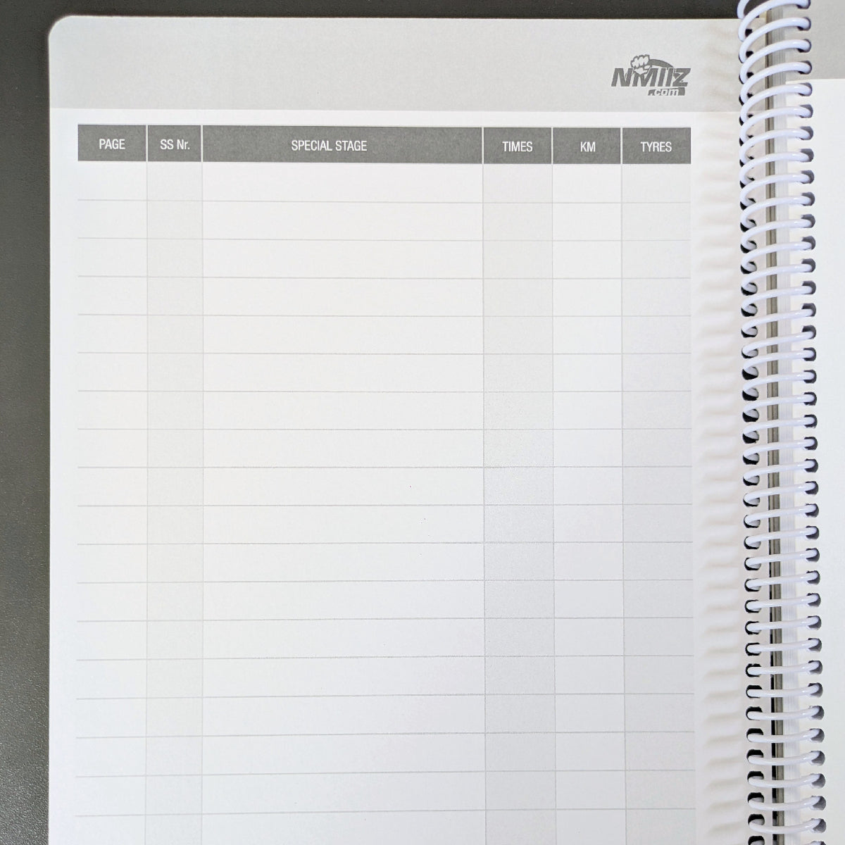 RALLY PACE NOTE BOOK | A4 – NMIIZ